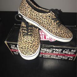 Vans Authentic Lo Pro Leopard Shoes 
