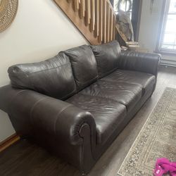 Leather Couch From raymour And flannigan