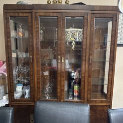 Antique Oak Display Case