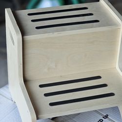 WOOD CITY Wooden Toddler Step Stool for Kids