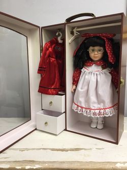 Baby Doll in Traveling Wardrobe Case