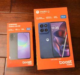 Brand New (Sealed) Boost Mobile Prepaid Samsung Galaxy A36 & Moto G Stylus