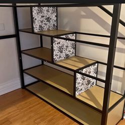 Loft Bed With Desk And Shelving