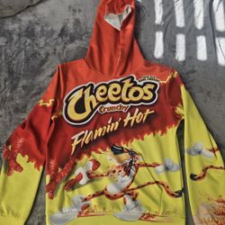 Cheetos Flamin' Hot Hoodie Kids Size Large