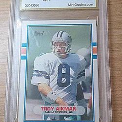 Troy Aikman 1989 Topps Traded #70T Gem MT 10 Rookie Card HOF