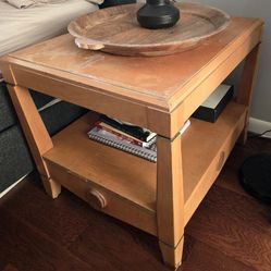 Bassett End Tables With Drawer (2 Tables)