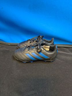 Adidas Black & Blue Toddler Soccer Cleats (Size 10K)