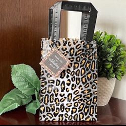 JUNGLE SAFARI LEOPARD frosted shopping party favor bags