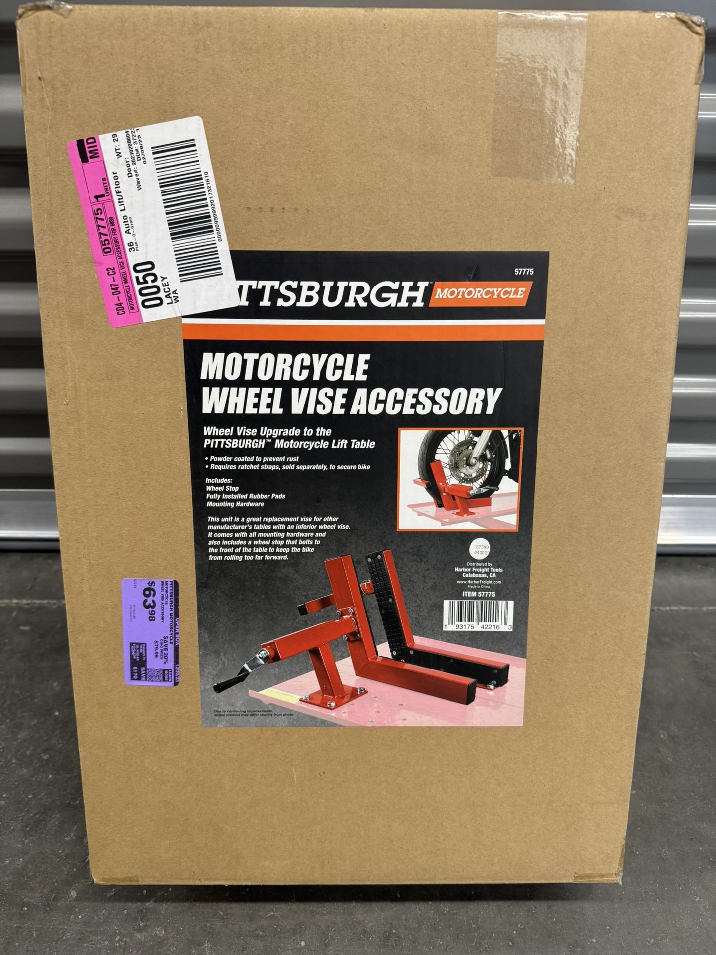 Pittsburgh Motorcycle Wheel Vice