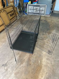 Pet- Dog Carrier / Kennel Double Doors, 42x27x30