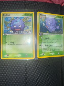 Koffing and Weezing Deoxys reverse holo