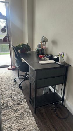 Study desk with chair