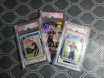 Drake Maye RC lot – 3x PSA 9 (Donruss, Optic, Stellar)