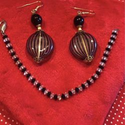 Lovely 🥰 Hand Made Earrings And Bracelet Brought Back From 🇮🇹
