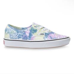 Vans Women's Tie Dye ComfyCush Authentic Casual Shoes 6.5 Worn Once