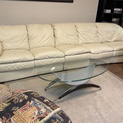 Italian Leather Couch 