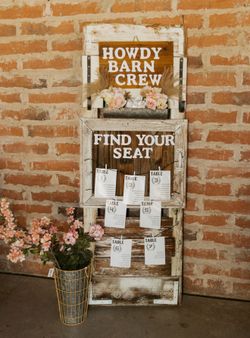 BOHO Wedding Seat Chart Door