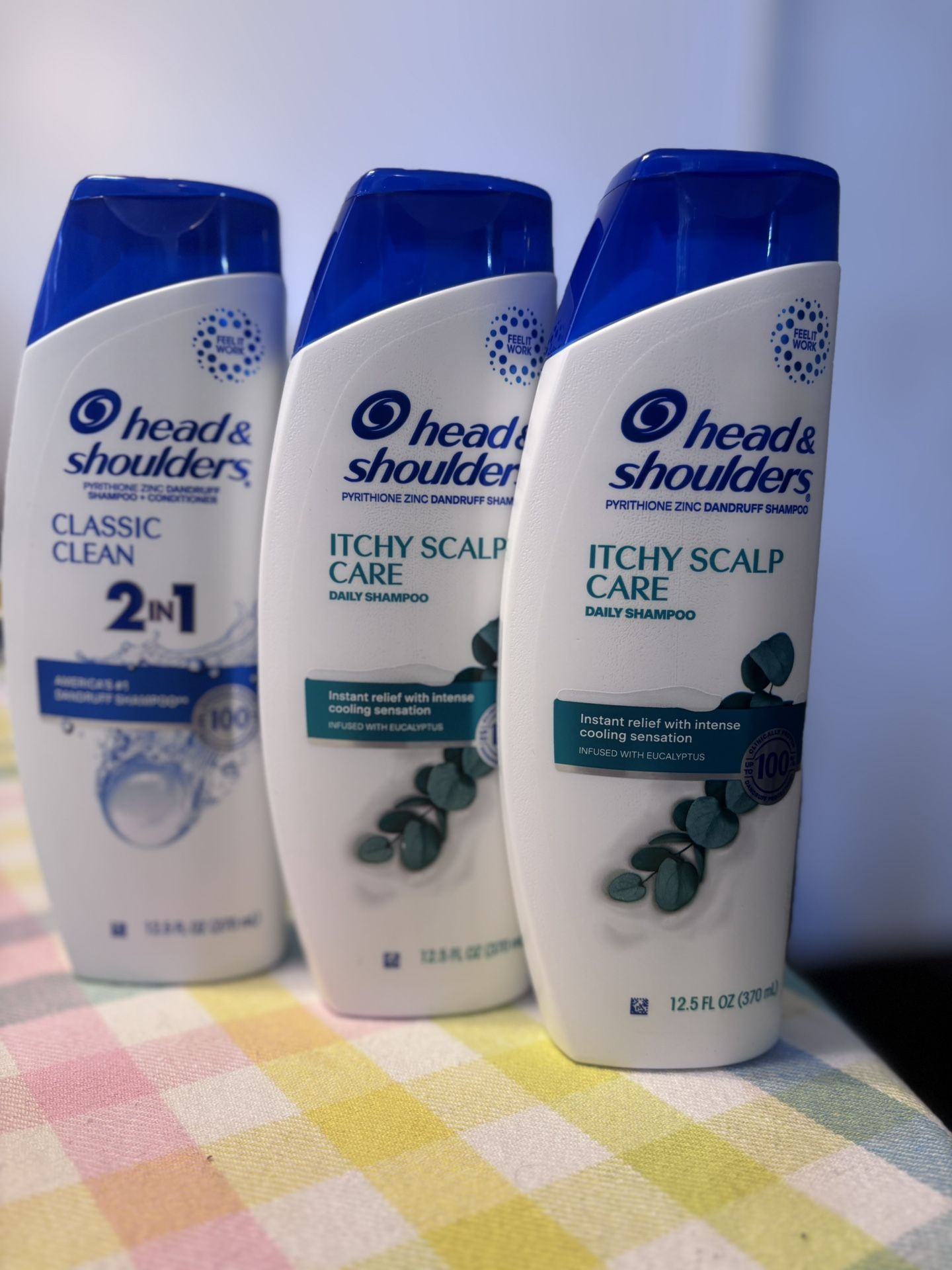 Head & Shoulders Shampoo Set - Classic Clean & Itchy Scalp Care (5 EACH$