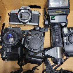 Cameras and Equipment Nine Items