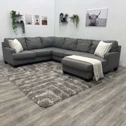 Grey Sectional Couch - Free Delivery 