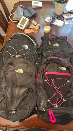 4 The North Face backpacks