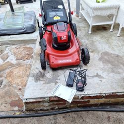 Lawn Mower CRAFTSMAN CMCMW260  V60 WORK GOOD no Self-propelled 21in Like New 