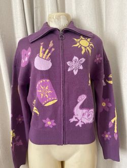 Disney Tangled Icons Zippered Sweater Boxlunch Exclusive Rapunzel