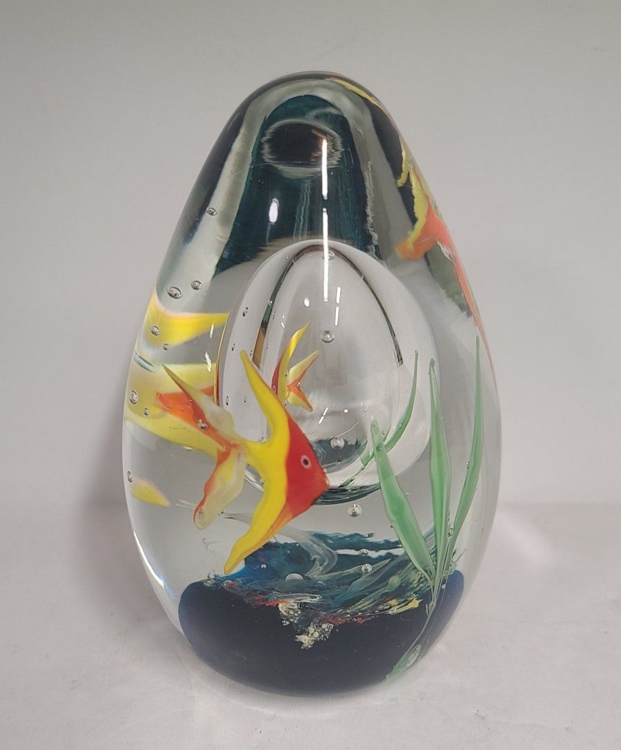 Beautiful Vintage Fish Paperweight 