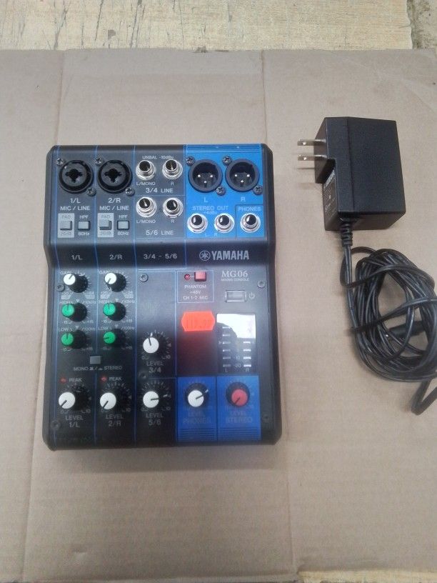 Yamaha MG06 6-Input Compact Stereo Mixer