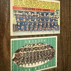 1956 & 1961 Topps Green Bay Packers Team Football Cards Vince Lombardi’s Champions 