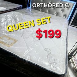 Queen set $199 >> set  ** Mattress And Box Spring