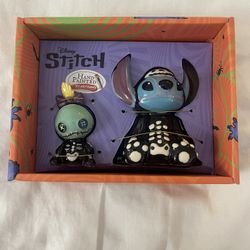 DISNEY STITCH SALT AND PEPPER SHAKERS