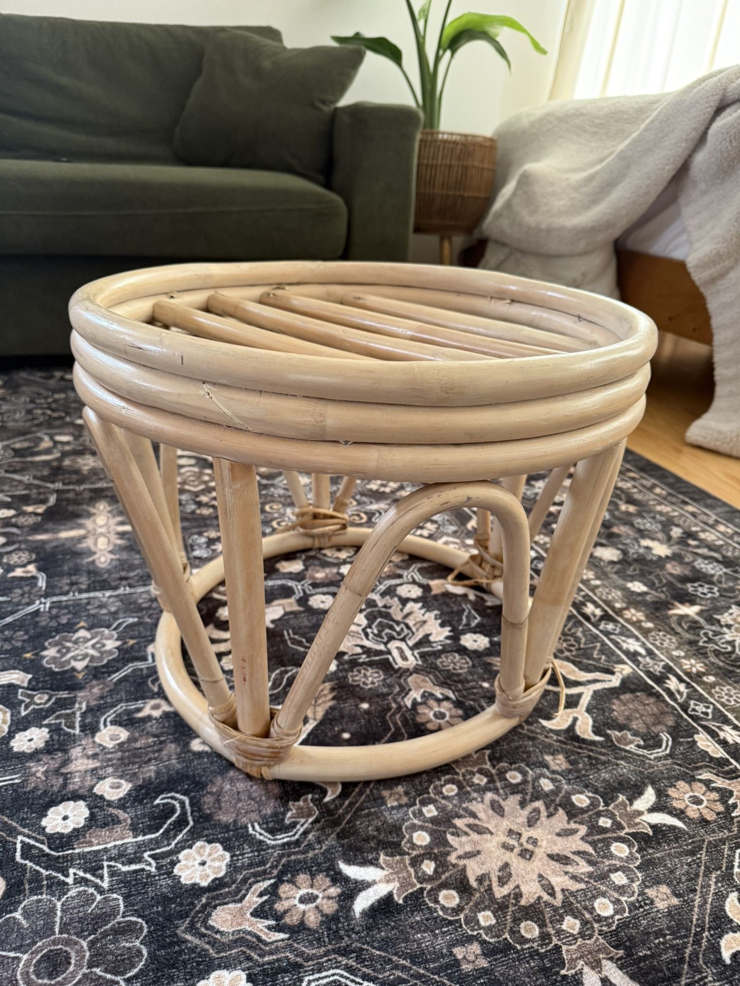Pier 1 Bamboo Foot Stool