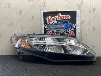 06-11 HONDA CIVIC SEDAN HALOGEN HEADLIGHT
