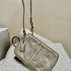 Coach Gold Wristlet
