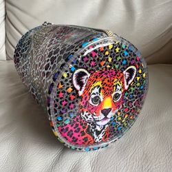 Lisa Frank Morphe Makeup Cosmetic Bag Rainbow Leopard Zipper Pouch