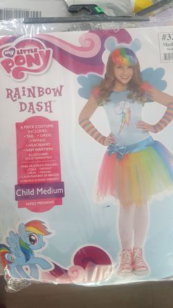 Rainbow Dash girls costume 8/10
