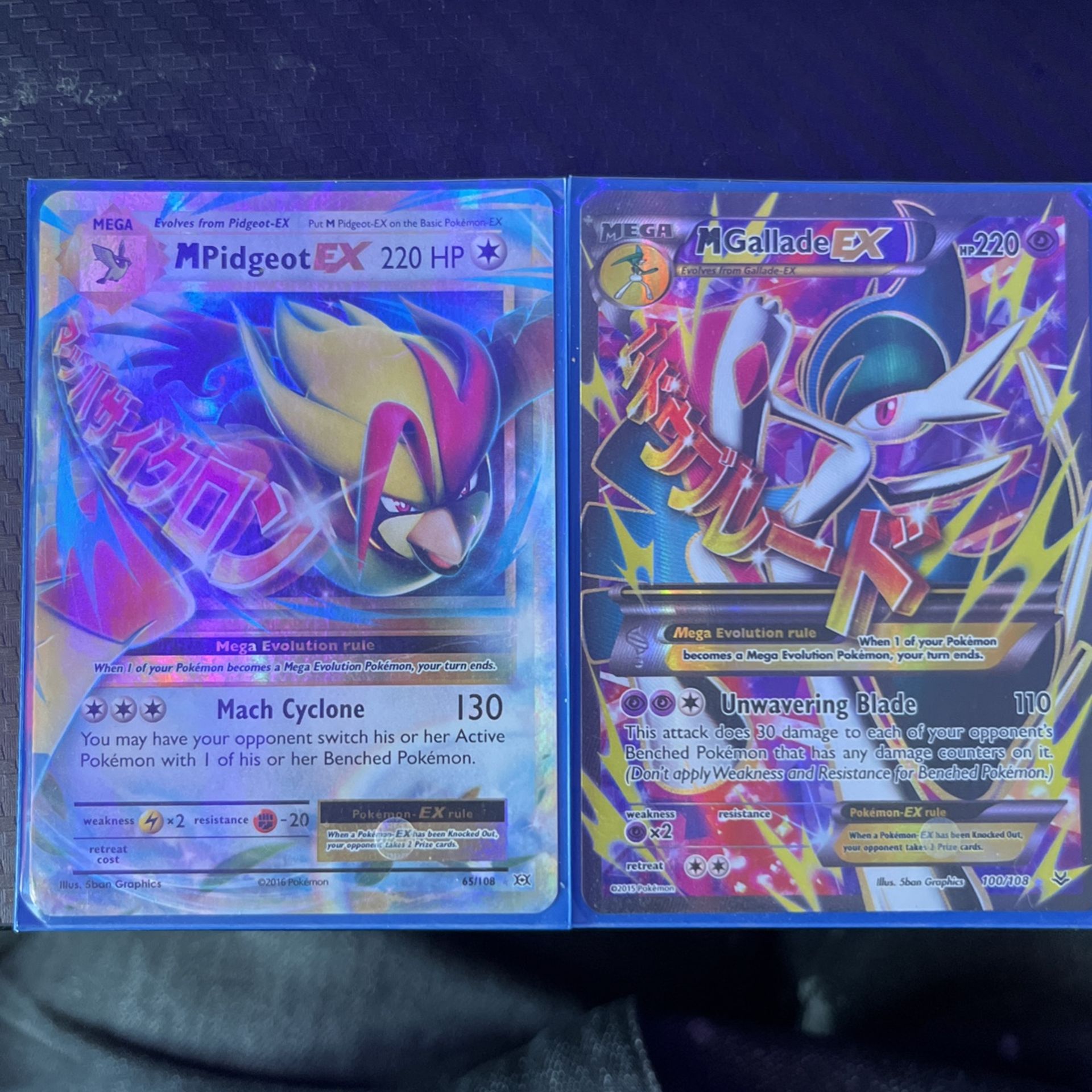 Mega EX pokémon cards