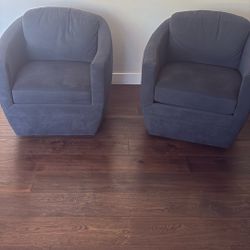 Swivel Navy Blue Chairs