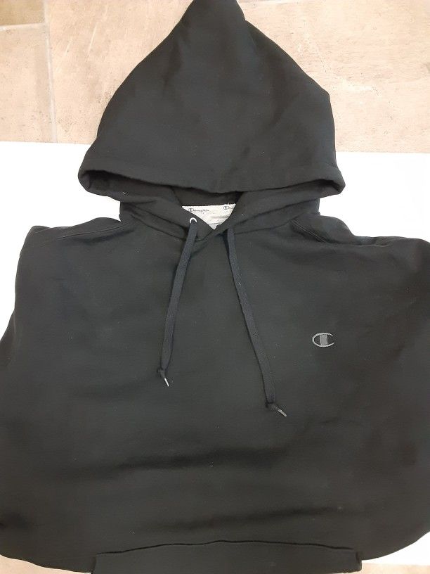 Black Champion Heavyweight "Cone Head" Hoodie