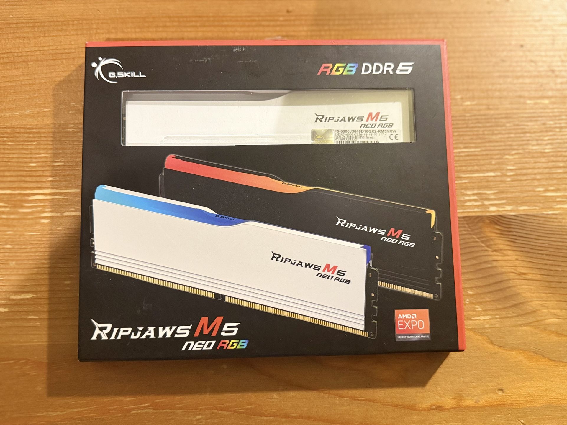 DDR5 RAM - G.SKILL Ripjaws M5 32gb (16gb x 2) CL36 - PENDING