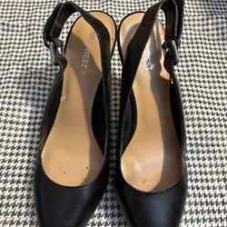 Black Nine West Sling Back Pumps
