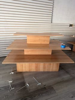 Rectangle 3 tier clothing table
