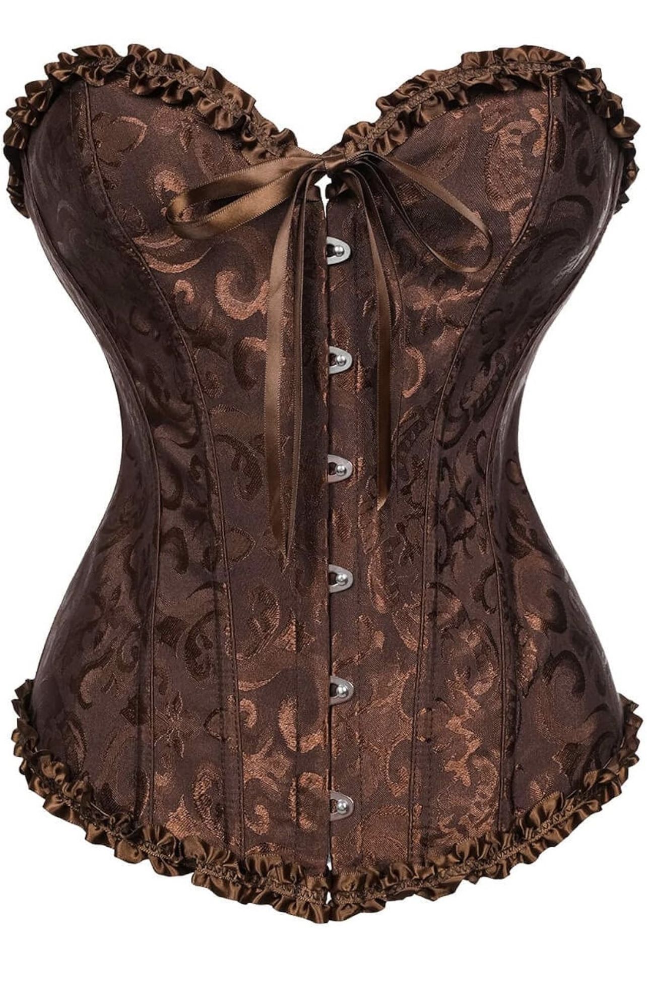 Sexy Brown Corset (Sizes M-3XL) -Perfect For Halloween