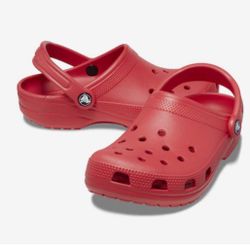 Red Crocs 