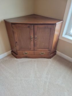 Solid Wood Corner Cabinet