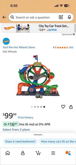 Hot Wheels City Ferris Wheel Whirl Track Set