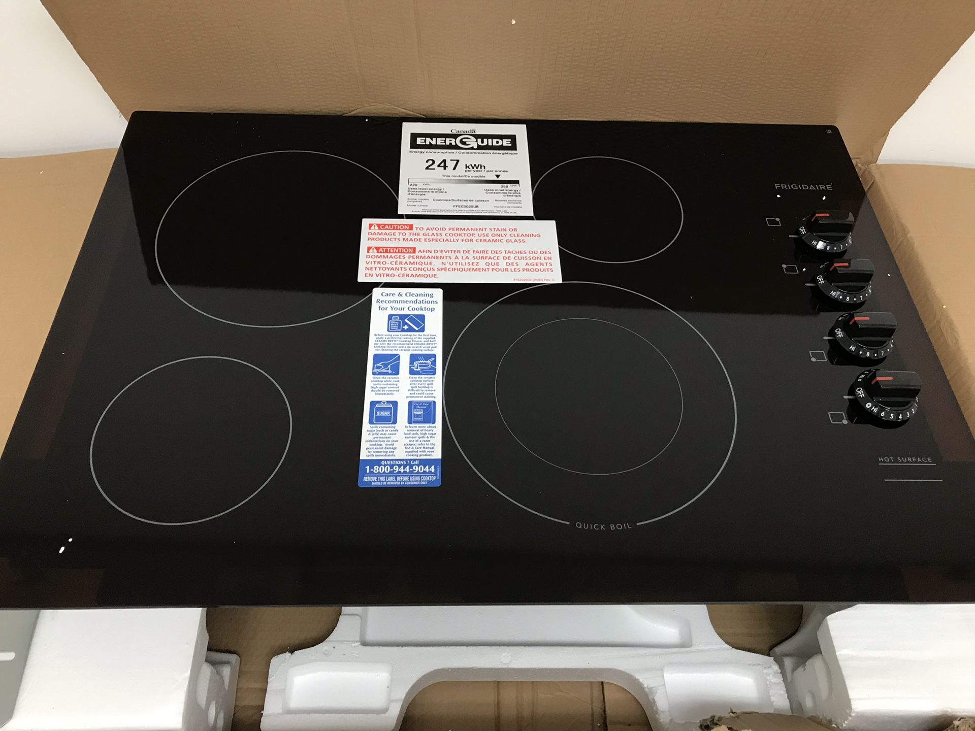 Frigidaire 30” Cooktop NEW! EZ NO CREDIT CHECK FINANCING AVAILABLE!