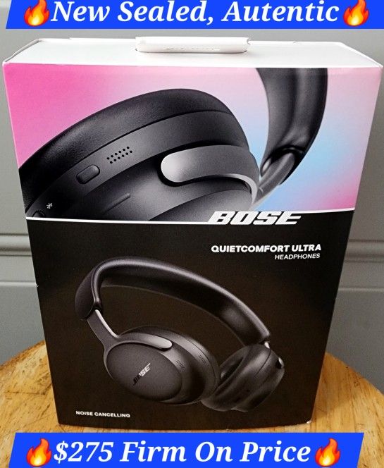 🔥Bose-QuietComfort Ultra, Original
🔥$275 Firm On Price
🔥Wireless Noise Cancelling Over-the-