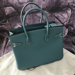 HERMES Birkin 35 Togo Leather Tote Bag Black